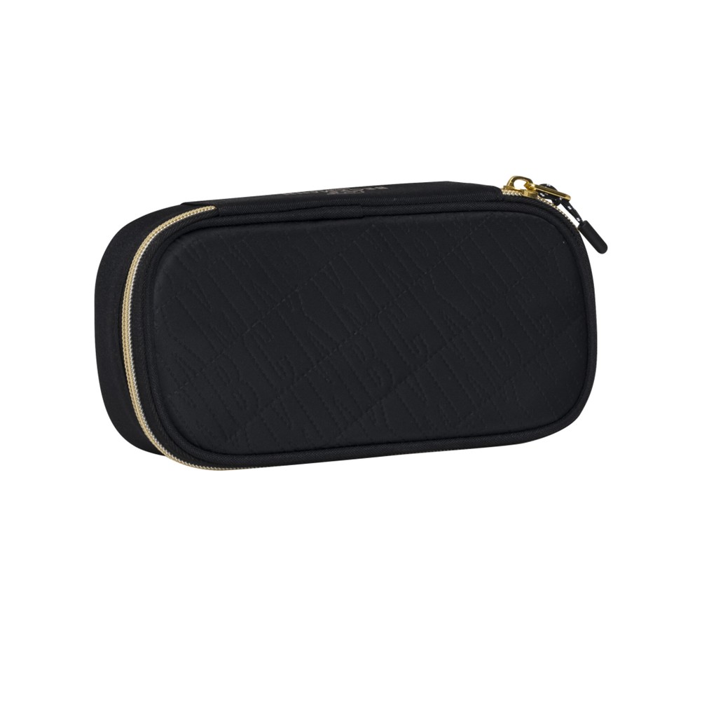Oval pencil case, Black Gold