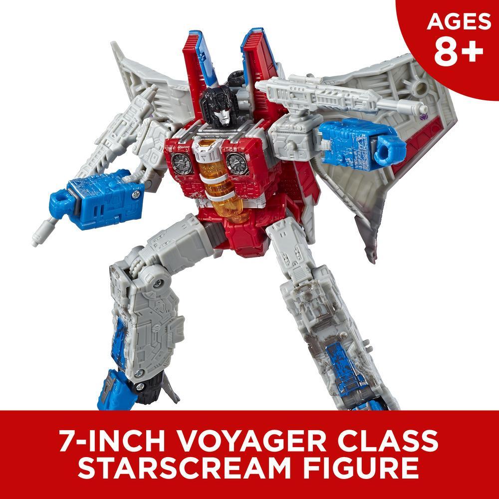 Hasbro Transformers Generations War for Cybertron Siege Voyager WFC-S24 Starscream Figure ฮาสโบร ทรานสฟอเมอร์ส เจเนอเรชั่น วอร์ ฟอร์ ไซเบอร์ตรอน WFC-S24 วอยเอเจอร์ คลาส หุ่นยนต์สตาร์สครีม 7 นิ้ว ลิขสิทธิ์แท้