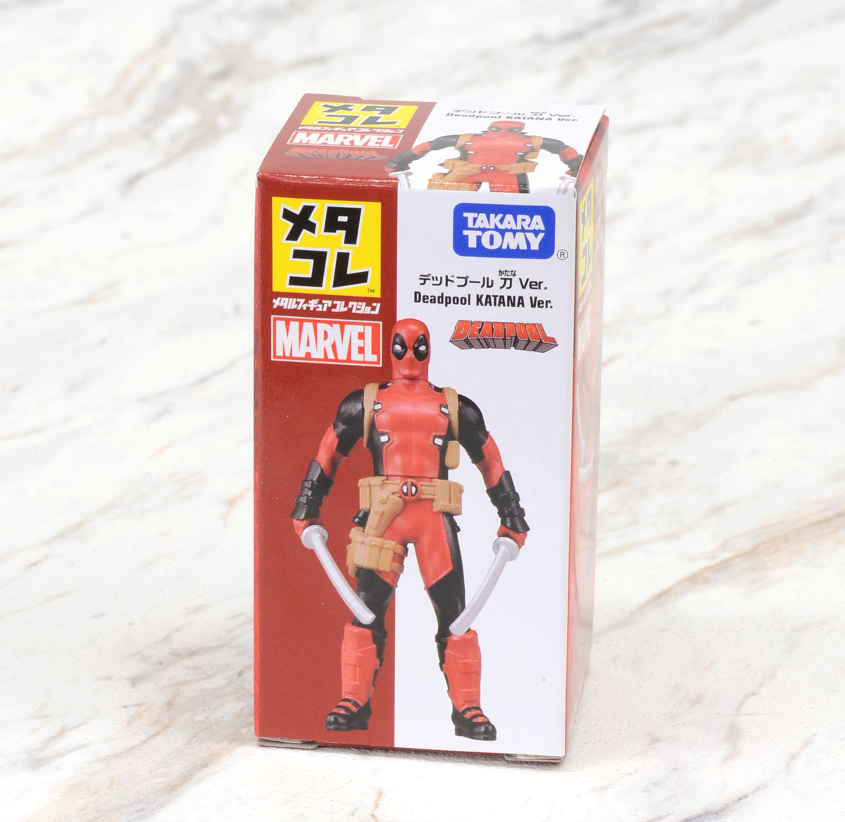 โมเดล เดดพูล คาตานะ เวอร์ชั่น Takara Tomy Metal Figure Collection Marvel Deadpool Katana (Sword) Ver.