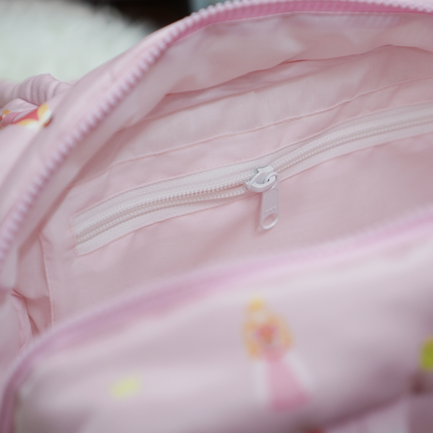 Fluffy Bowling Bag กระเป๋านุ่มนิ่ม ทรง Bowling สั่งทำใส่ข้อความ ลาย Princess - Pink