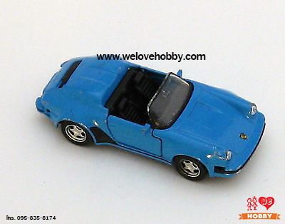 โมเดลรถ Maisto Porsche 911 Speedstar สีฟ้า Scale 1:36 (Caltex Dream Car Collection คันเล็ก)