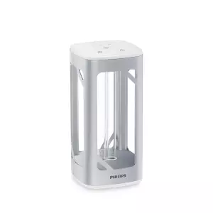 ขายถูก Philips โคมไฟแสง UV-C สำหรับยับยั้งเชื้อโรค แบบตั้งโต๊ะ - สีเงิน ผ่านการรับรองจาก สคบ