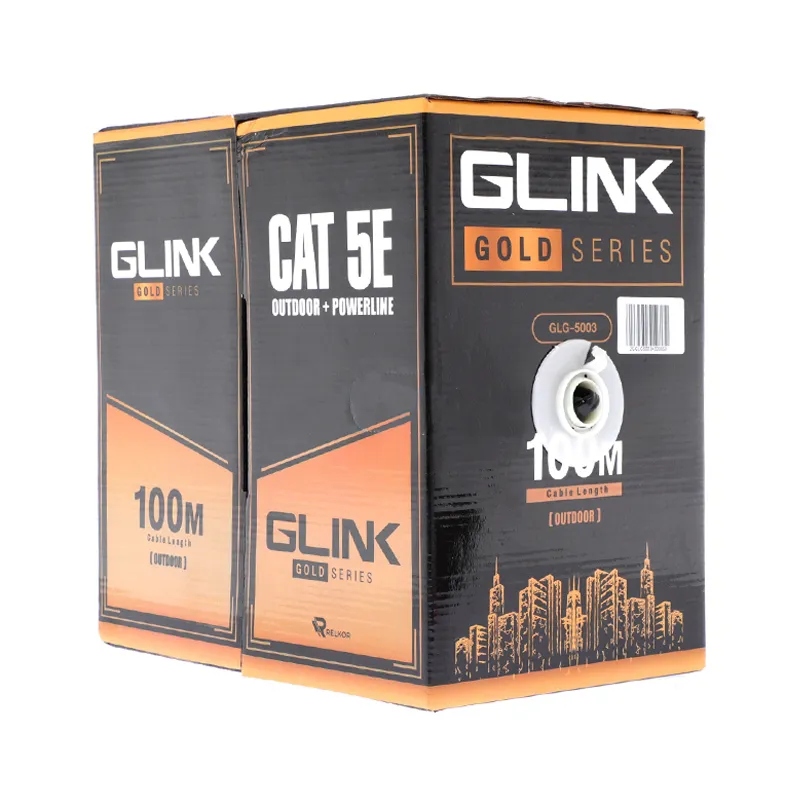 ขายถูก Glink GLG5003 Cable+Power (100m/Box) Outdoor Power Wire สำหรับใช้ภายนอกอาคาร