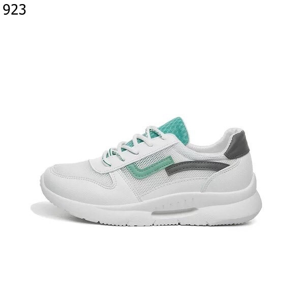 รองเท้าผ้าใบผ้าตาข่ายแต่งลายแฟชั่น (สีแดง)