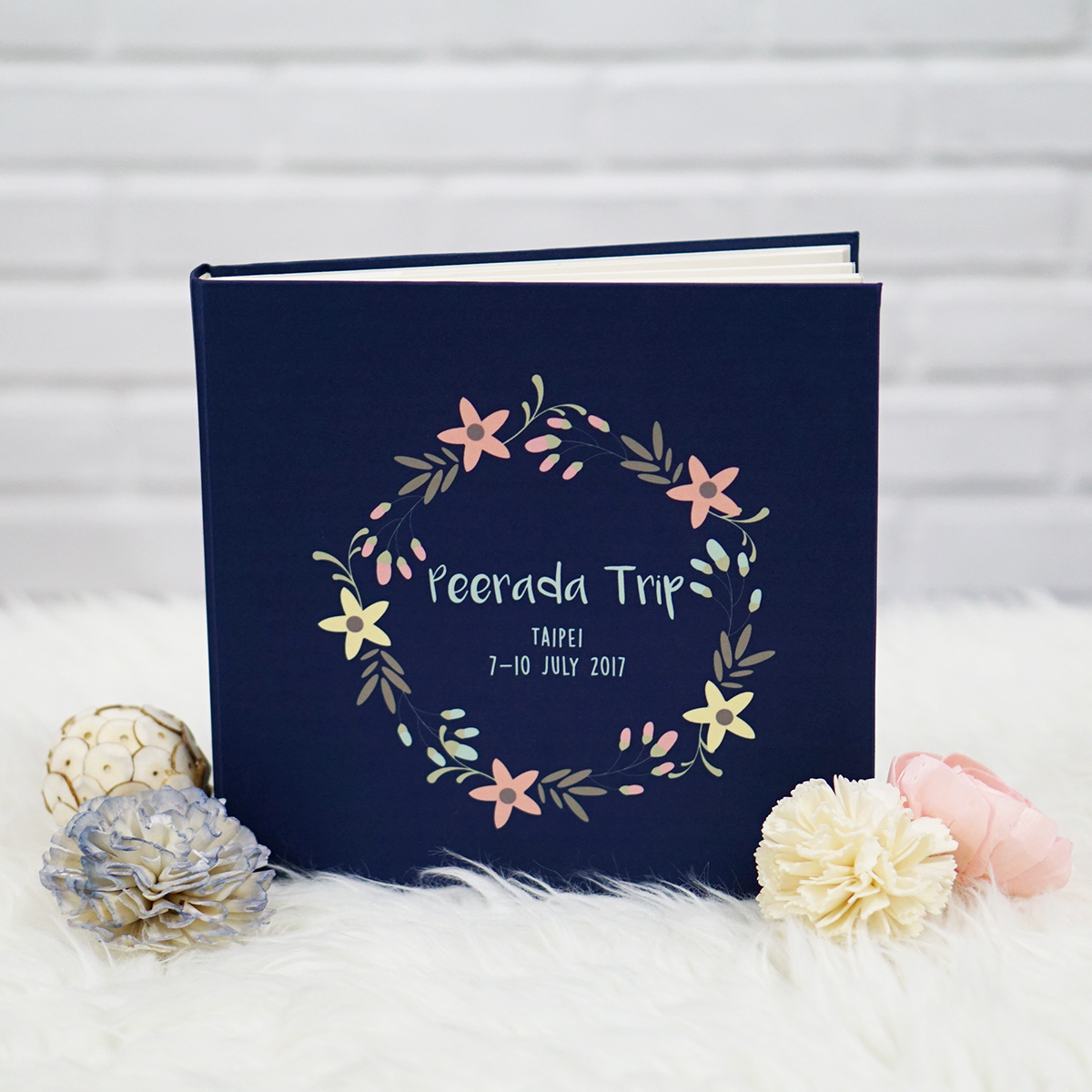 อัลบั้มสั่งทำใส่ชื่อ ลาย Floral Frame