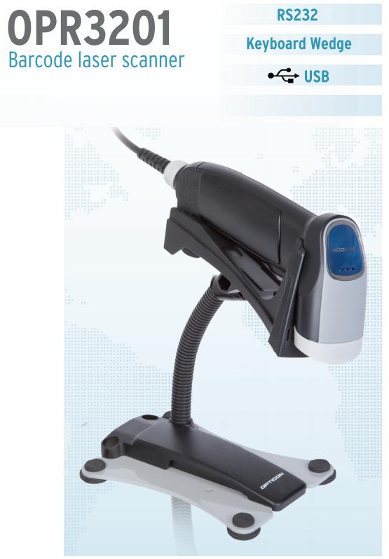 Barcode Scanner "Opticon" (OPR3201 Black) เครื่องอ่านบาร์โค้ด Opticon รุ่น OPR3201