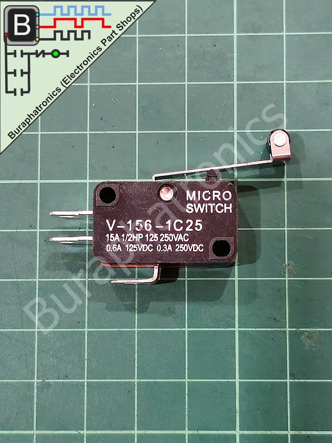 Limit Switch V-156-1C25 (ลิมิตสวิทซ์ แบบยาว พร้อมล้อ)