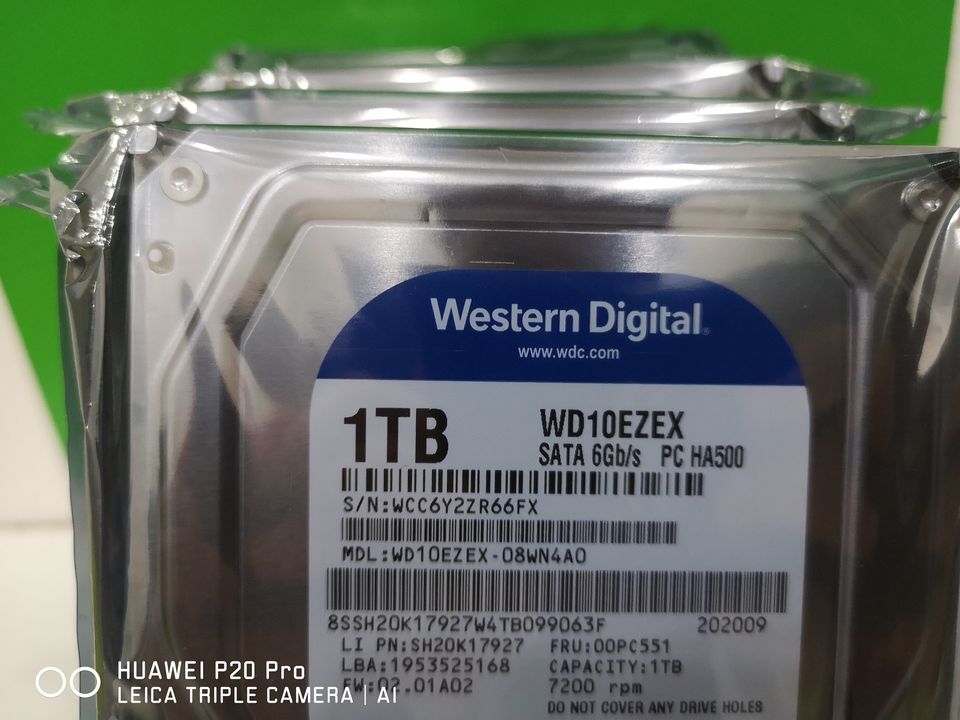 1TB. WD BLUE WD10EZEX ของใหม่ยังไม่แกะห่อประกัน 3 ปี
