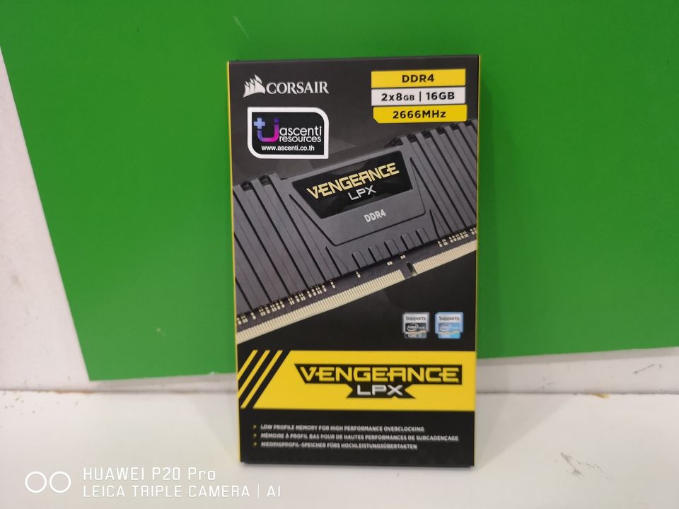16GB. DDR4 8GB.X2 FSB2666 CORSAIR VENGEANCE LPX ของใหม่ราคามือสอง