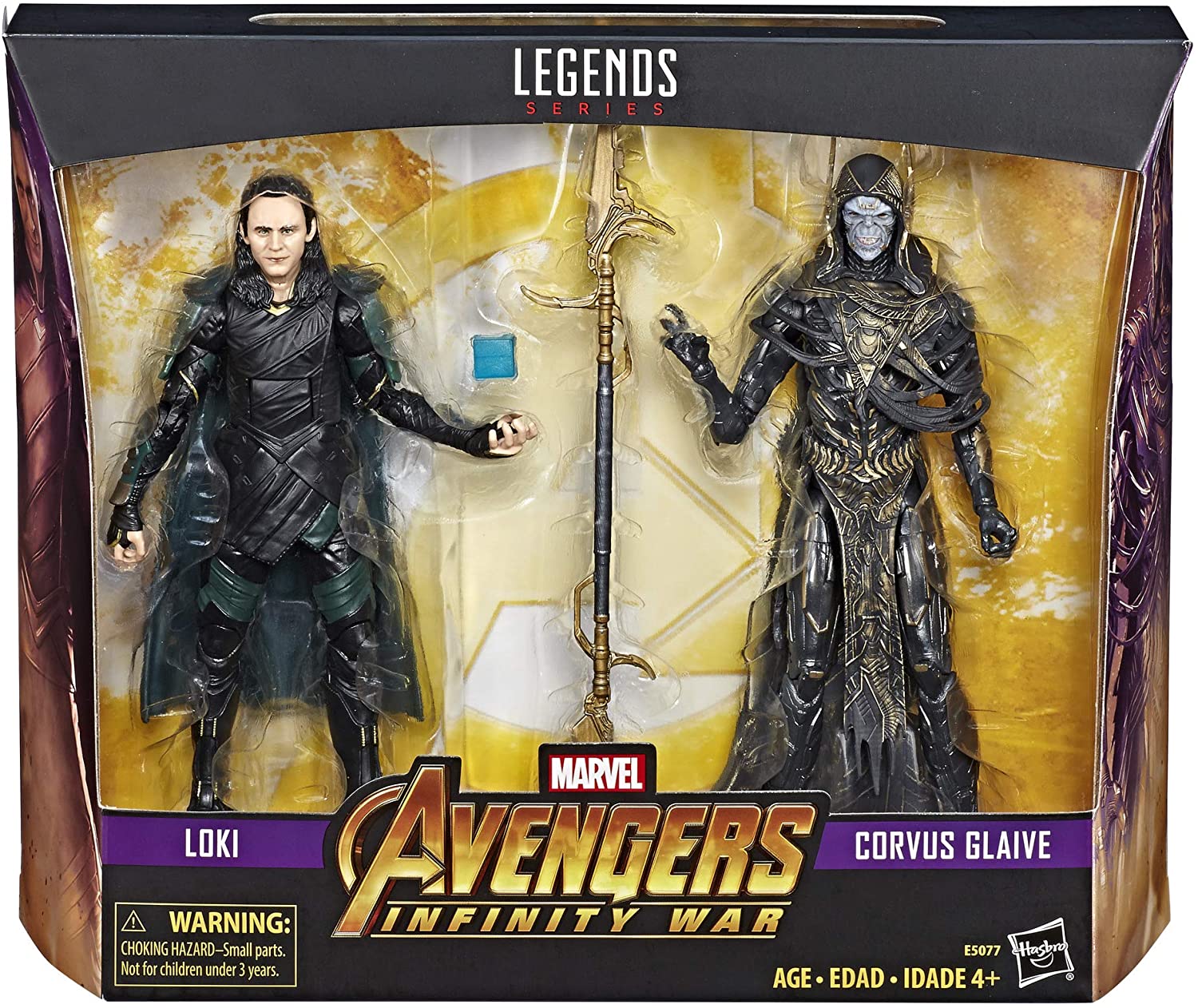 Hasbro Marvel Legends Series Avengers Infinity War Loki & Corvus Glavie 6-Inch Action Figure ฮาสโบร มาร์เวล เลเจนด์ อเวนเจอร์ส หุ่นโมเดลฟิกเกอร์ โลกิ และ คอร์วัส เกลฟ ขนาด 6 นิ้ว ลิขสิทธิ์แท้