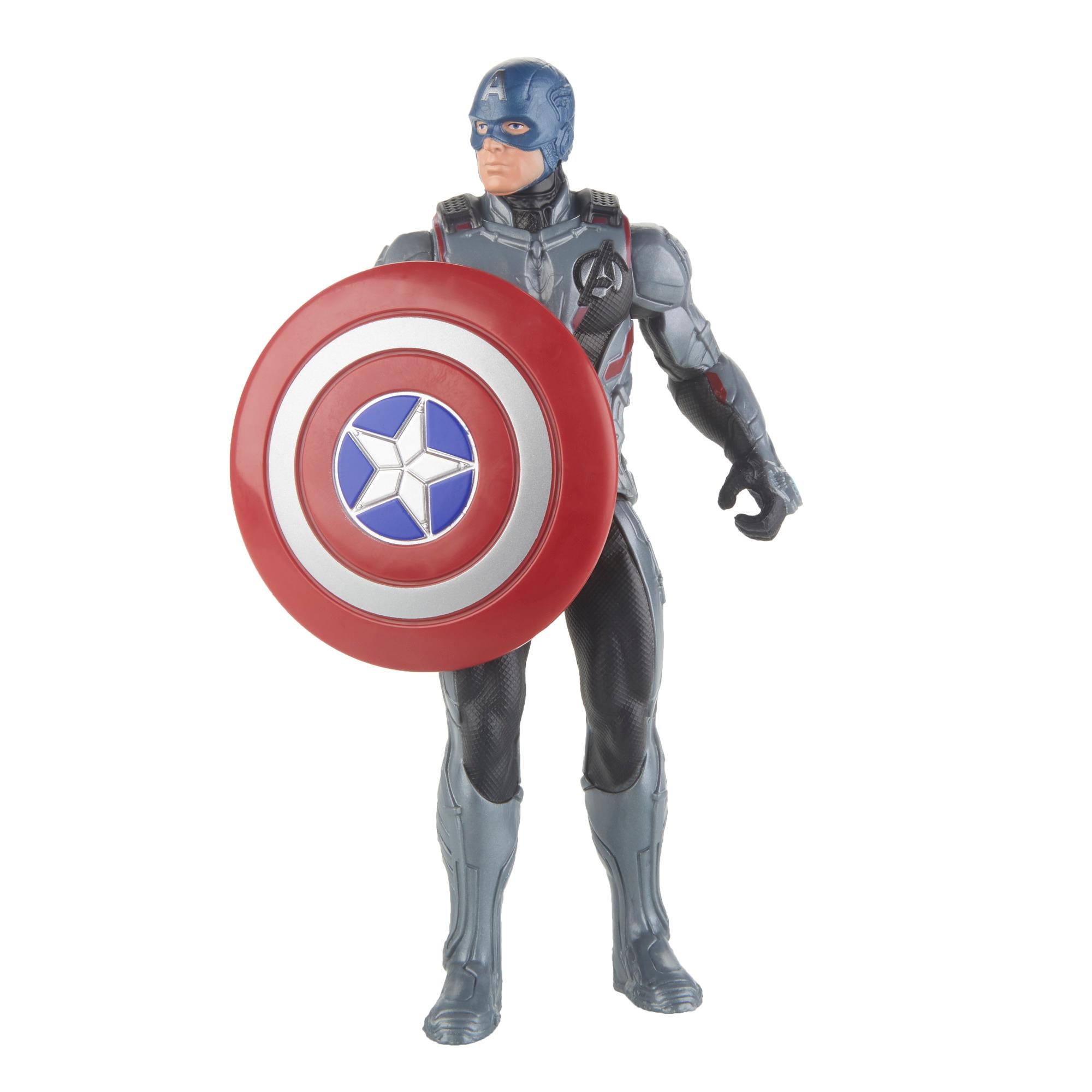 HASBRO Marvel Avengers Endgame Team Suit Captain America 6-Inch-Scale Figure ฮาสโบร มาร์เวล อเวนเจอร์ส หุ่นโมเดลฟิกเกอร์ กัปตันอเมริกา 6 นิ้ว ลิขสิทธิ์แท้