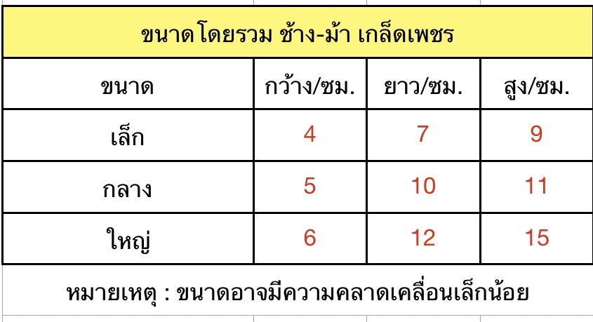 ช้างม้า เกล็ดเพชร