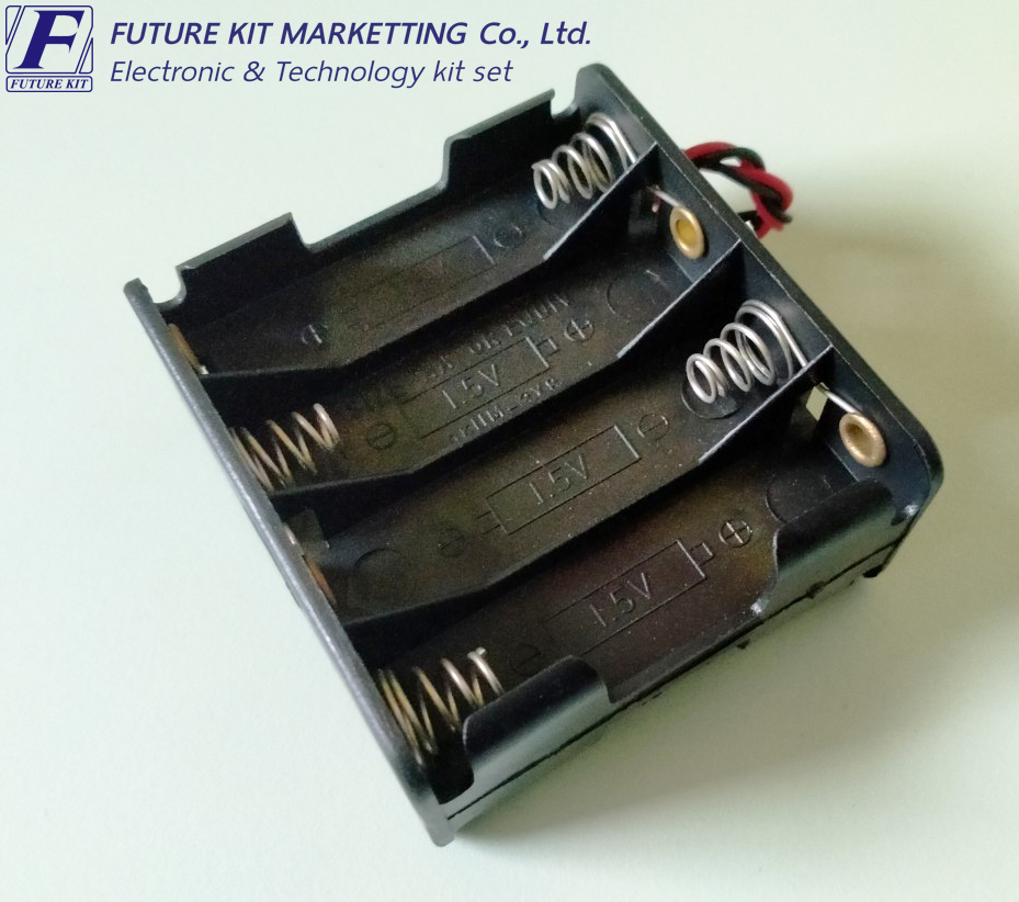 กระบะถ่านเล็ก AA 8 ก้อน