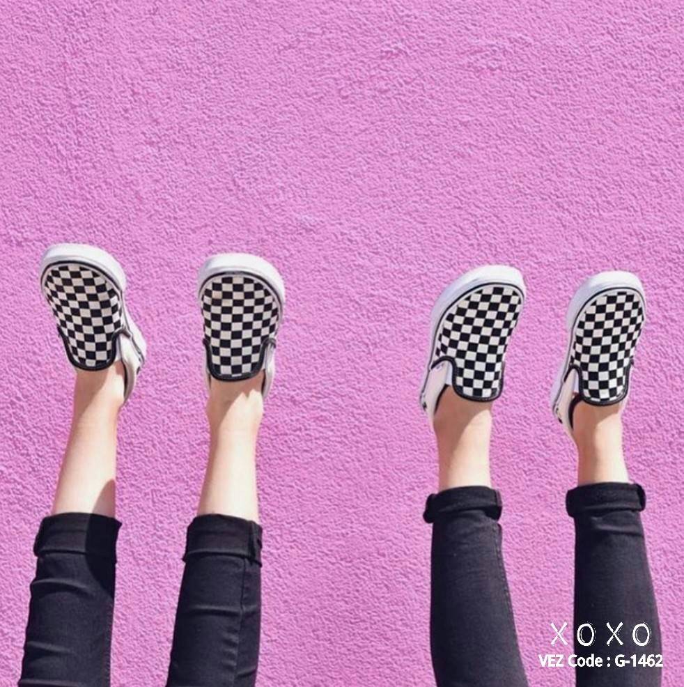 รองเท้าผ้าใบStyle Vans Slip on รุ่น CHECKERBOARD