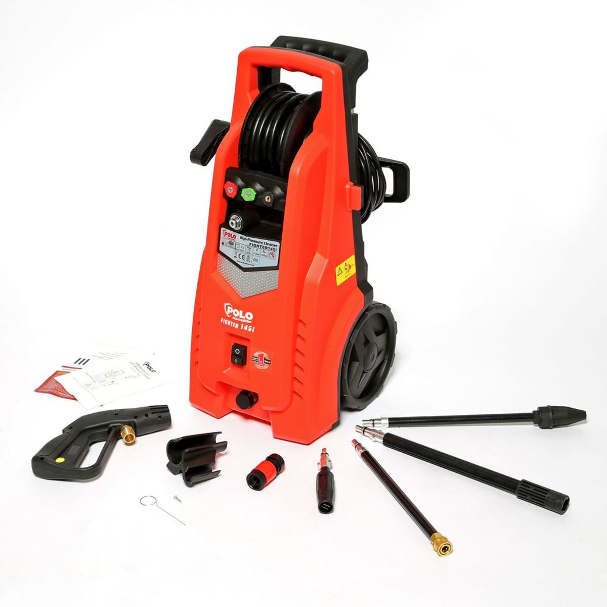 ปั๊มอัดฉีด / ปั๊มฉีดแรงดันสูง POLO รุ่น FIGHTER-145i [145บาร์] 220V 2000W 378ลิตร/ชั่วโมง