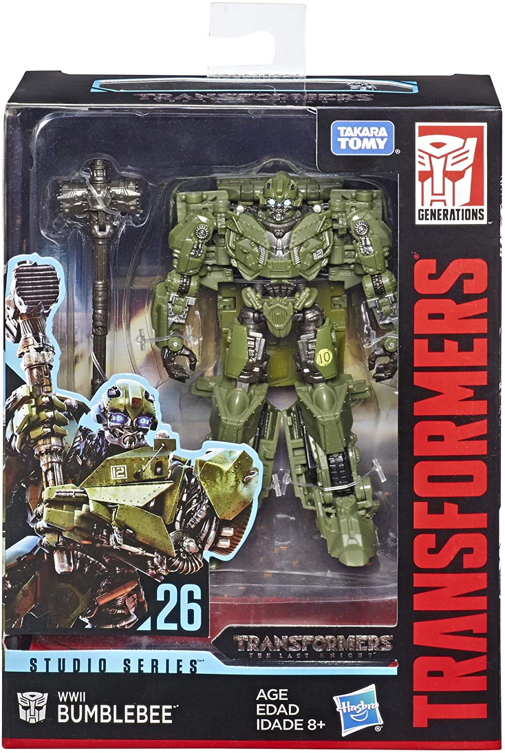 Hasbro Transformers Studio Series 26 Deluxe Class WWII Bumblebee 4.5 Inch Action Figure ฮาสโบร ทรานสฟอเมอร์ส สตูดิโอ ซีรีย์ส 26 ดีลักซ์ คลาส หุ่นยนต์บัมเบิ้ลบี 4.5 นิ้ว ลิขสิทธิ์แท้