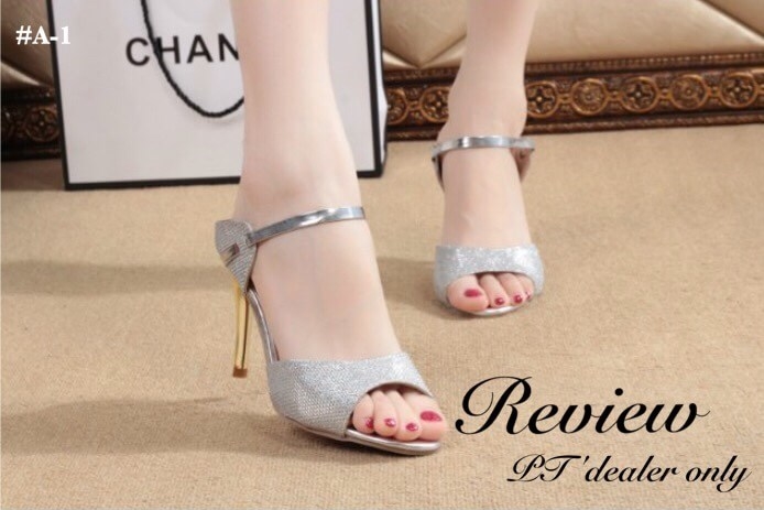 รองเท้าส้นเข็มทอง (สีทอง)