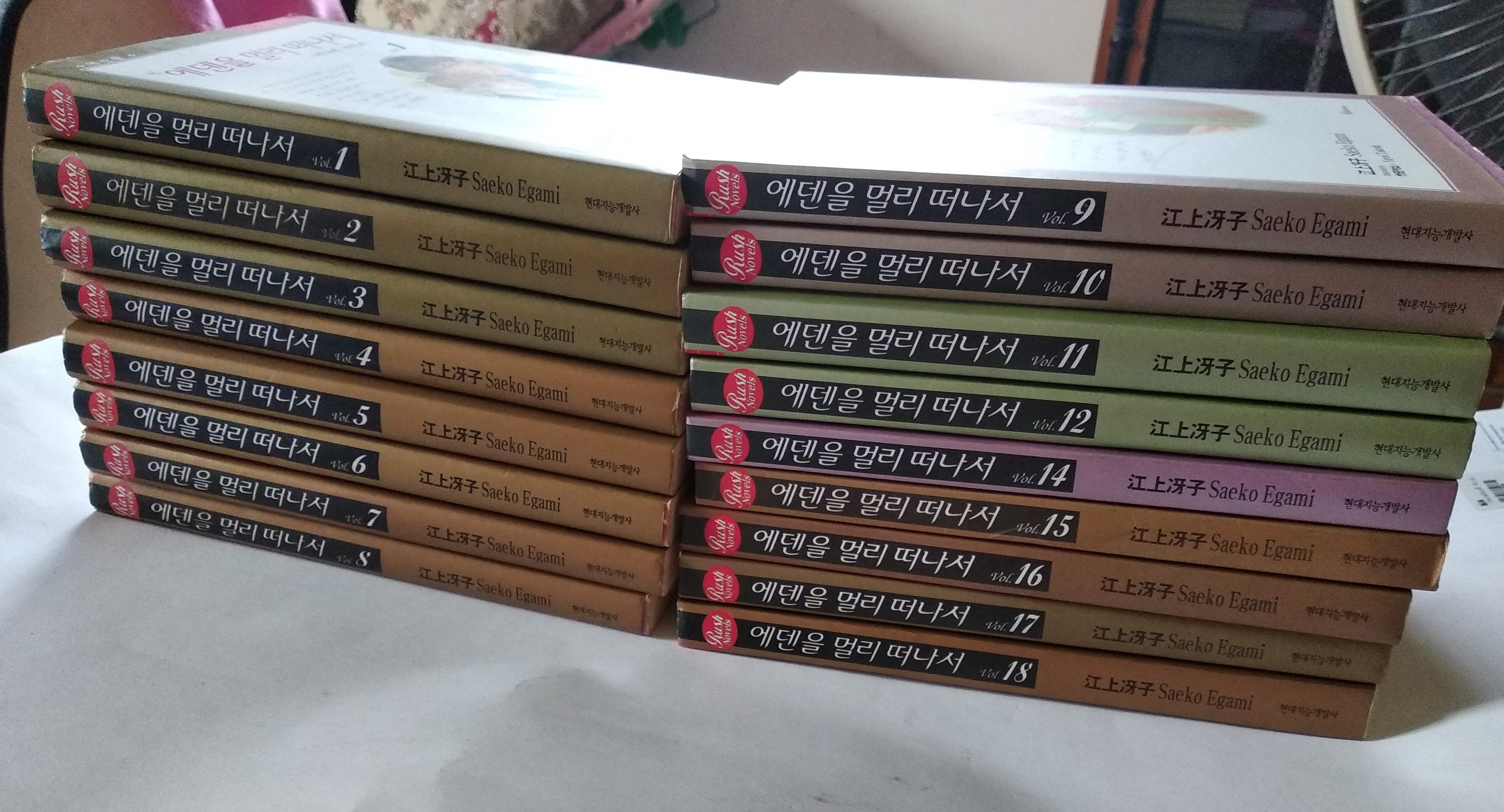 นิยายวายภาษาเกาหลี 에덴을 멀리 떠나서 - Saeko Egami 1-18 (มือสอง ขาดเล่ม 13)