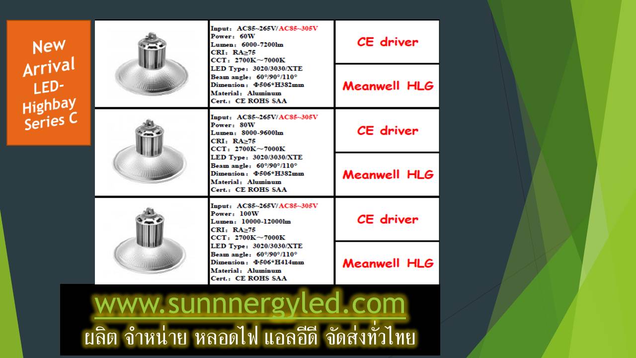 LED high bay light STC-QF-HBC60W