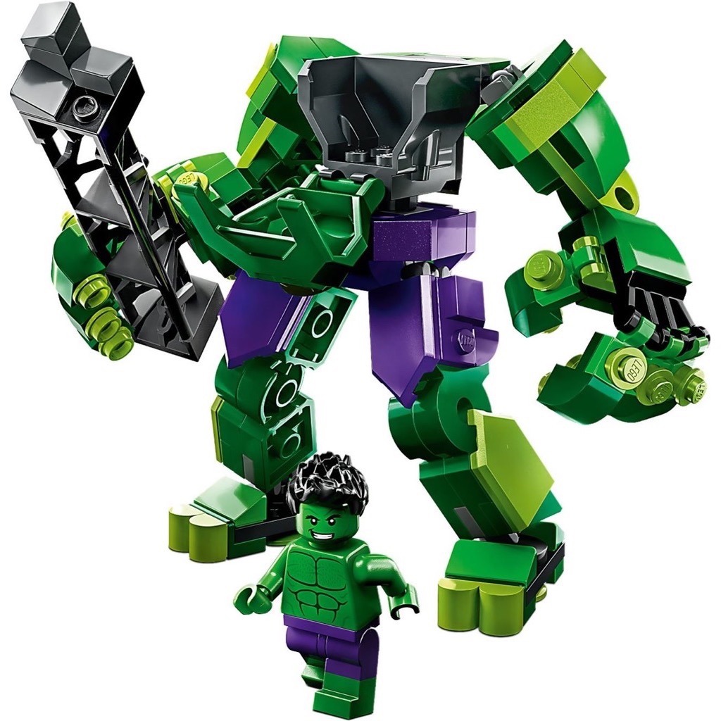 LEGO ตัวต่อเสริมทักษะ เลโก้ มาร์เวล ฮัลค์ เมค อาร์เมอร์ Marvel : Hulk Mech Armor รุ่น 76241