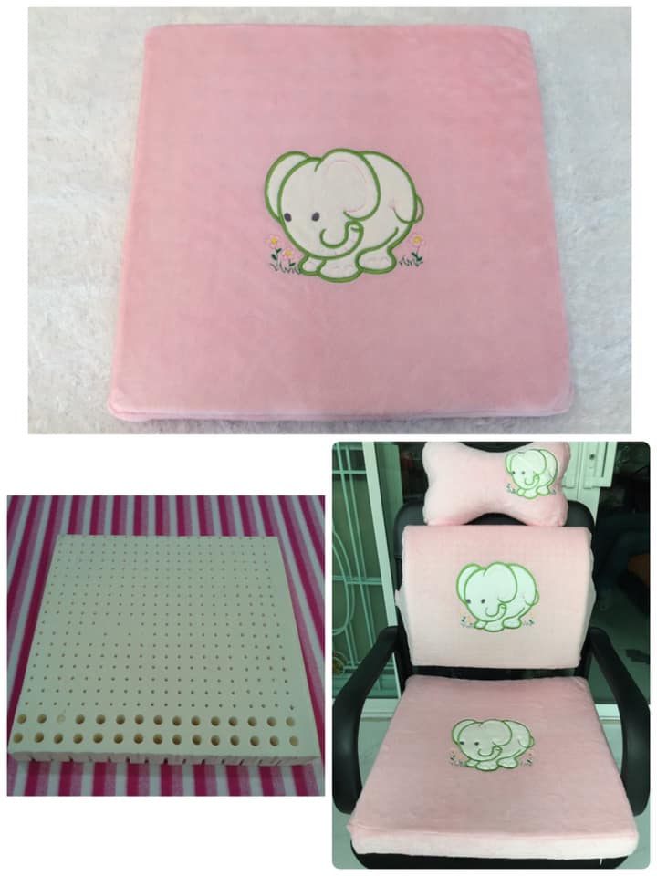 เบาะรองนั่งยางพาราหนา 2 นิ้ว+แถมฟรีปลอกเบาะเพิ่ม 1 ชิ้นทันที!!!