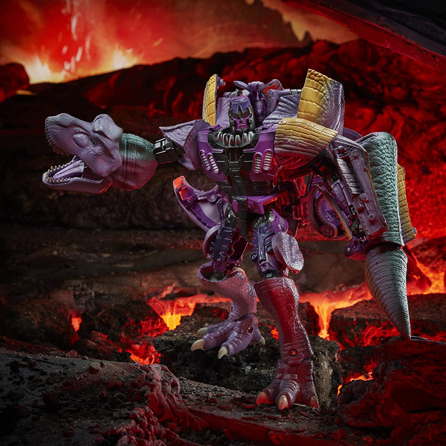 Hasbro Transformers Generations War for Cybertron Kingdom Leader WFC-K10 Megatron (Beast) Figure ฮาสโบร ทรานสฟอเมอร์ส เจเนอเรชั่น วอร์ ฟอร์ ไซเบอร์ตรอน คิงดอม ลีดเดอร์ คลาส WFC-K10 หุ่นยนต์เมกะทรอน(บีสท์) 7.5 นิ้ว ลิขสิทธิ์แท้