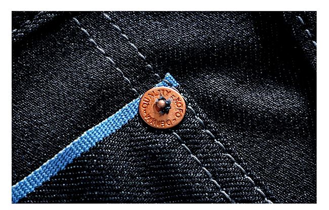 001049 กางเกงยีนส์ XOFO Selvage Denim สไตล์วินเทจ Version Jeans Small Straight ผ้าริมน้ำเงิน Size 28-36