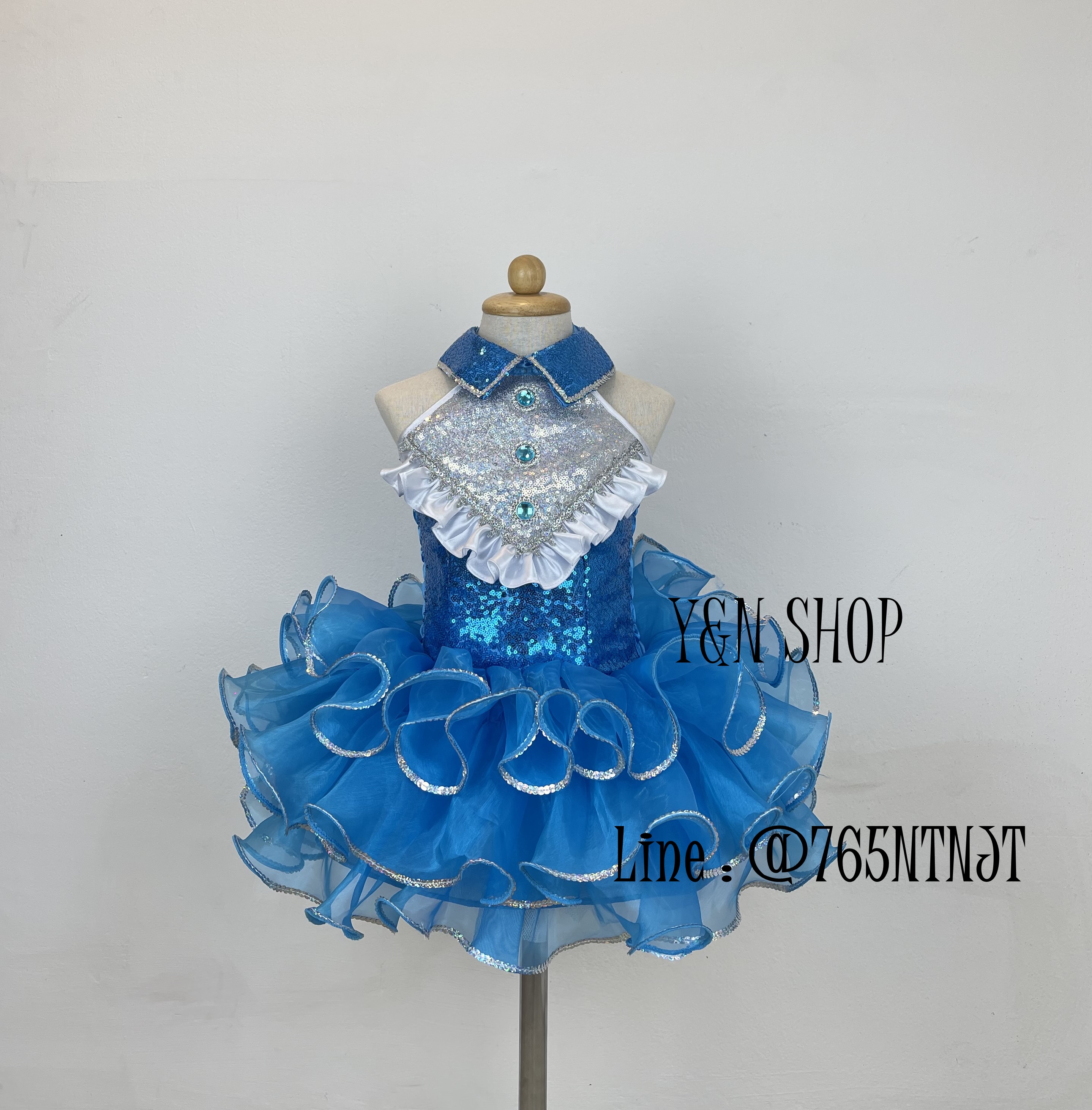 Y&NShop ชุดดรัมเมเยอร์ ชุดเชียร์ลีดเดอร์ เด็กผู้หญิงอนุบาล-ประถมต้น แบบชุดคอปก