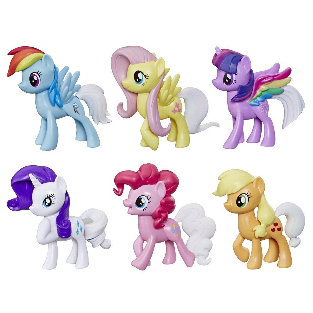 Hasbro My Little Pony Toy Rainbow Tail Surprise ฮาสโบร มายลิตเติ้ลโพนี่ เรนโบว์ เทล เซอร์ไพรส์ เซต 6 ตัว ลิขสิทธิ์แท้