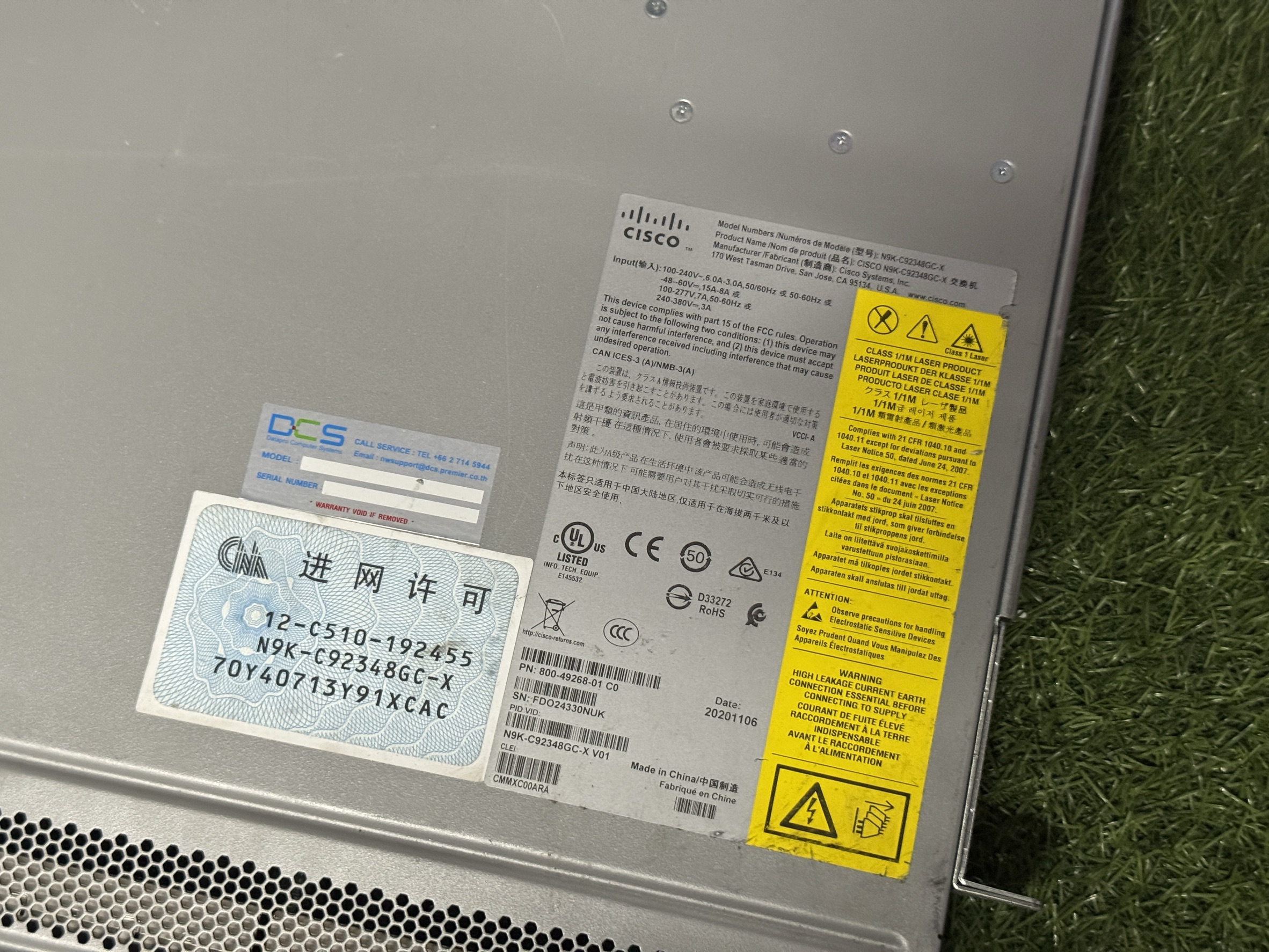 สวิตซ์ Cisco Nexus 92348GC-X 48Port สวิตซ์มือสอง