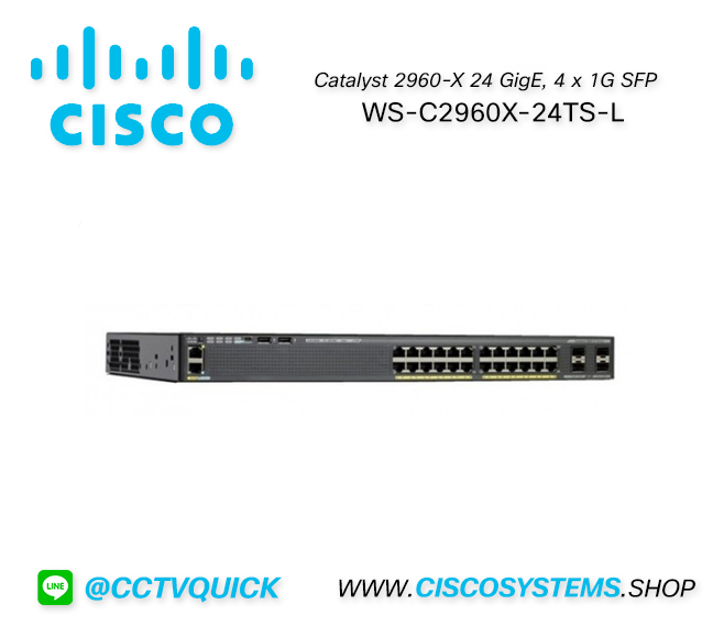 EOL WS-C2960X-24TS-L (Cisco Catalyst 2960-X 24 GigE, 4 x 1G SFP,LAN Base) ** C9200L-24T-4X-E