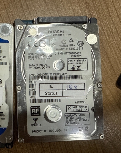 ฮาร์ดดิสก์ Hitachi 500GB SATA 2.5 6Gbps 5400RPM"