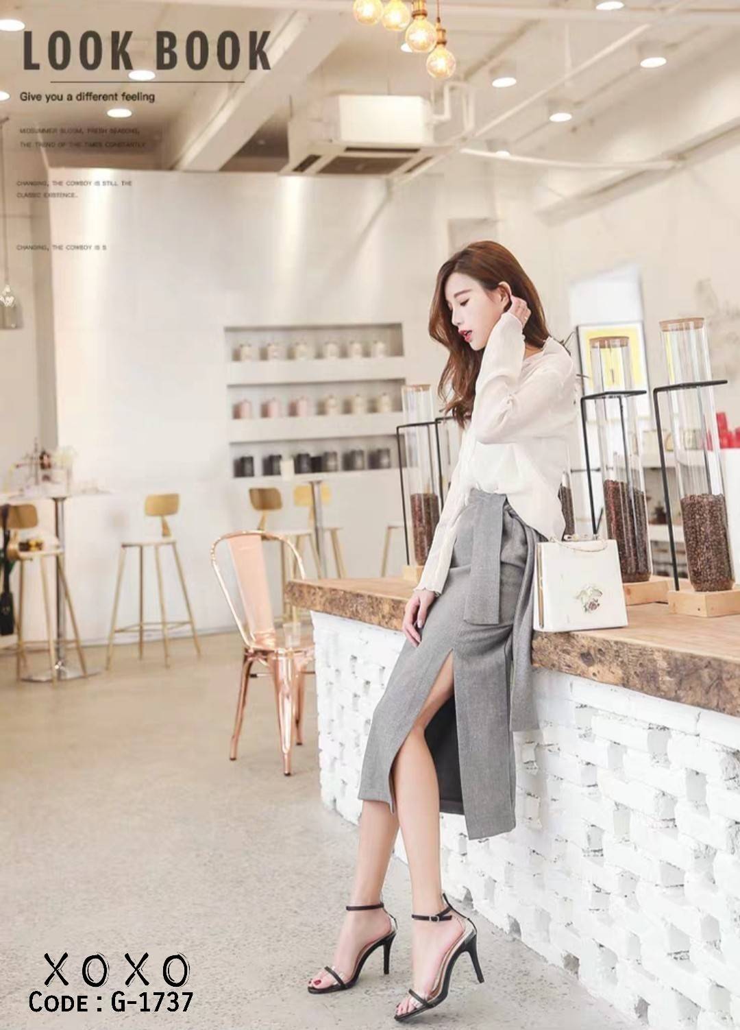 รองเท้าส้นสูงสไตล์ Christiant Loubotin (สีเงิน)