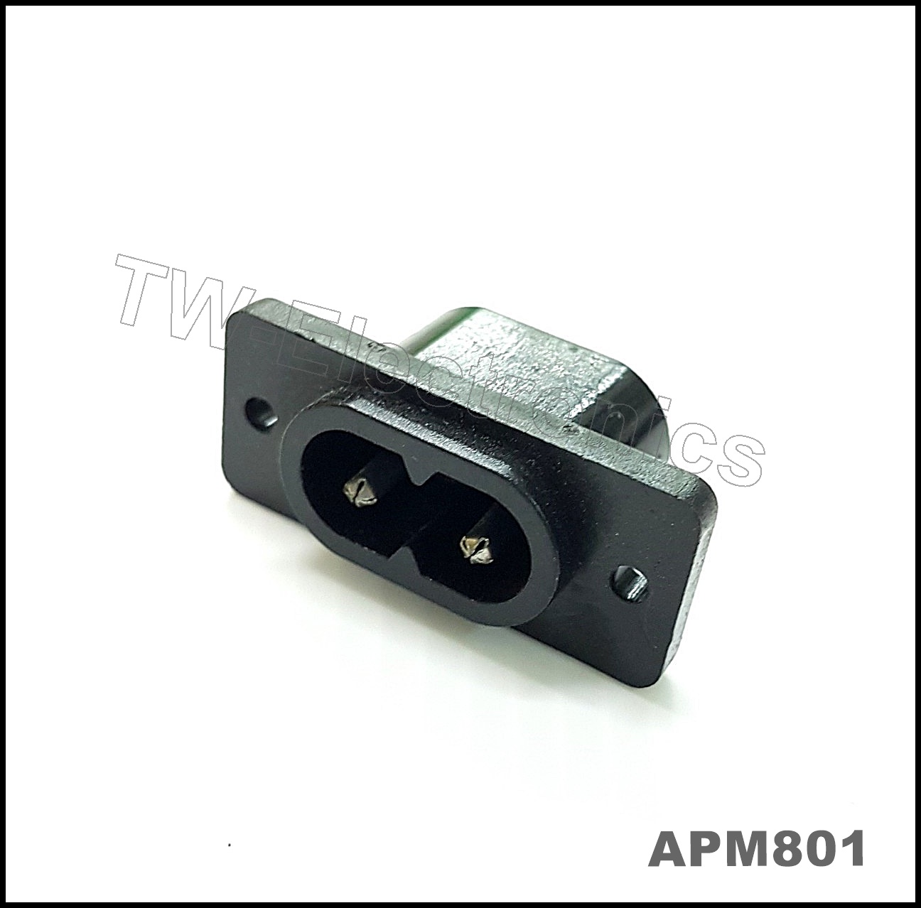 IEC Power C8 ตัวผู้ ติดแท่น / APM801