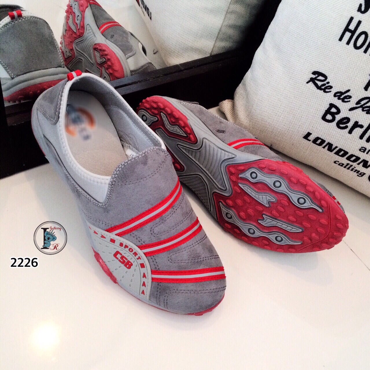 รองเท้าผ้าใบสุขภาพ CSB Two Tone (สีเทา)