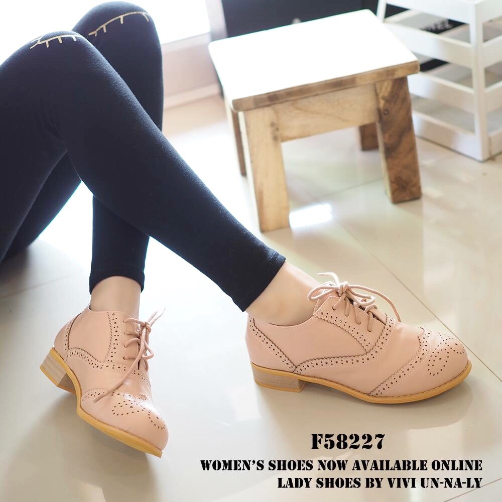 พร้อมส่ง : รองเท้า Oxford (สีชมพู)