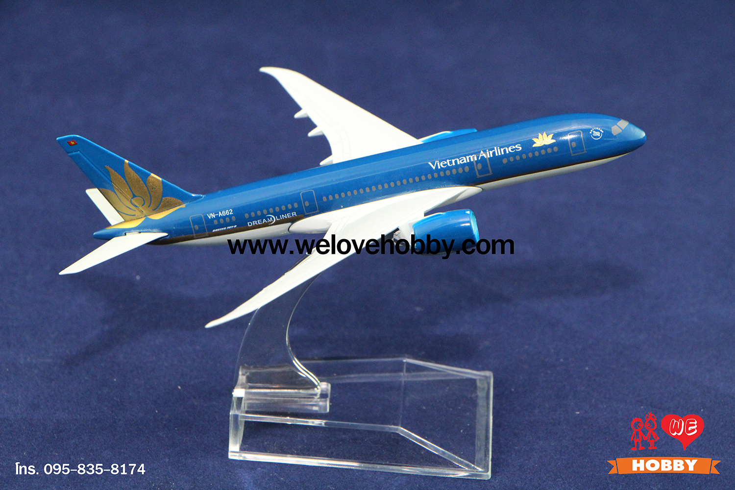 โมเดลเครื่องบิน Vietnam Airlines เวียดนาม (Boeing 787 Dreamliner)