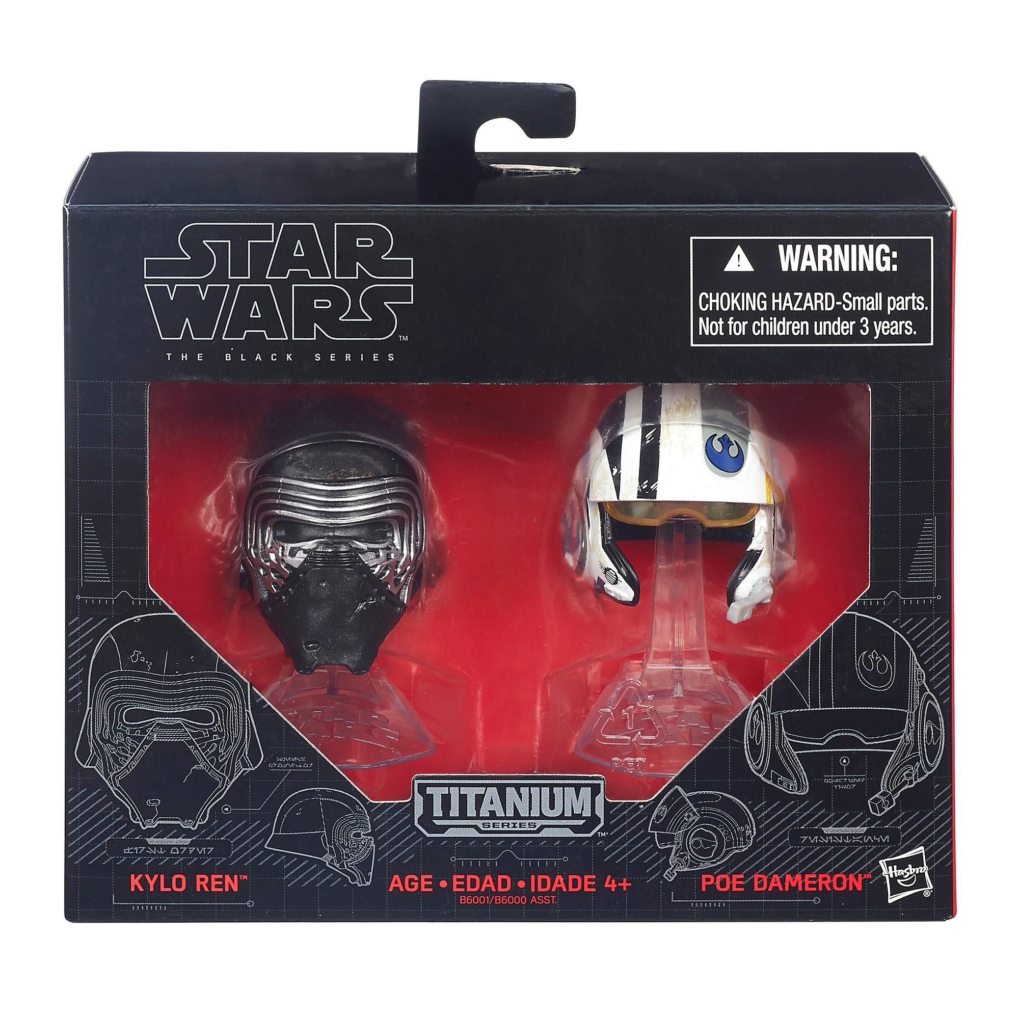 โมเดลสตาร์วอร์ Hasbro หน้ากาก Kylo Ren / Poe Dameron - (Titanium Series/The Black Series)