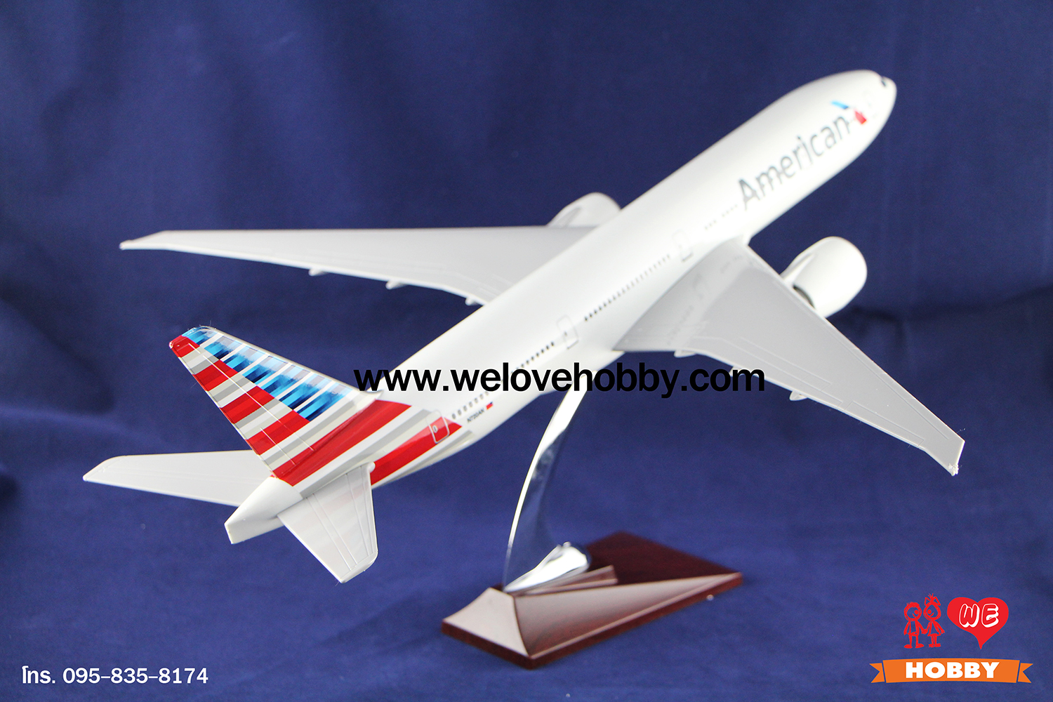 โมเดลเครื่องบิน American Airlines (Boeing 777) สหรัฐอเมริกา USA ลำใหญ่