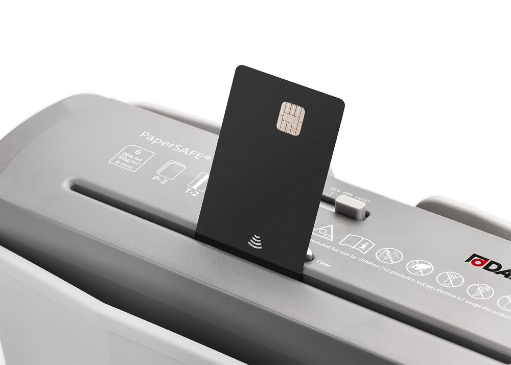 ขายถูก เครื่องทำลายเอกสาร DAHLE รุ่น 23060 ตัดครั้งละ 6 แผ่น/ครั้ง ( A4/80) ตัดเส้นตรง