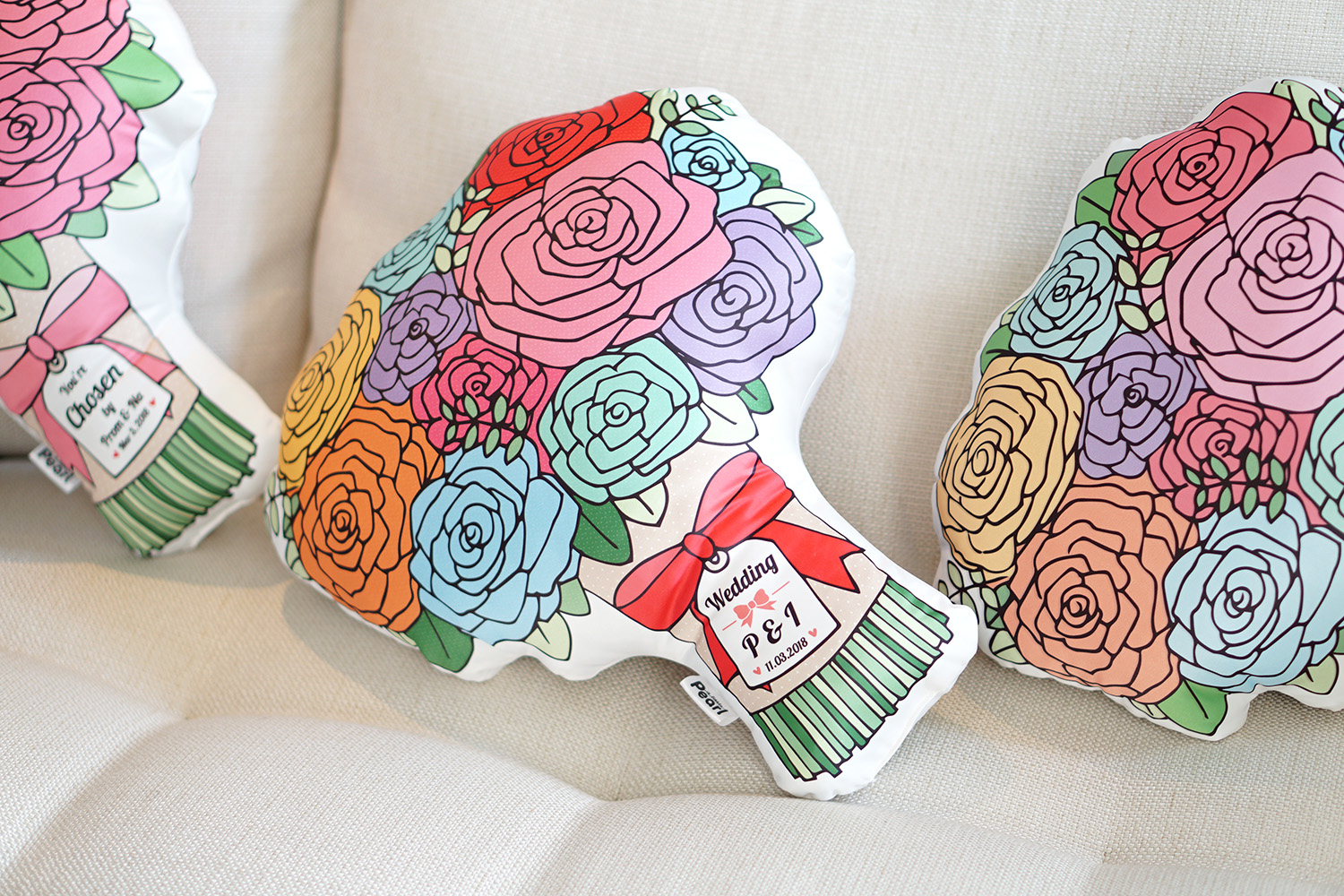 หมอนช่อกุหลาบ Rose Bouquet