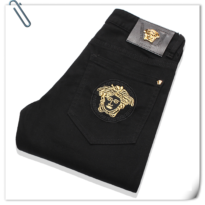 001011 ยีนส์ Ajaz James Style Versace Italy New Summer 2019 Jeans Denim Slim feet Size 28-38