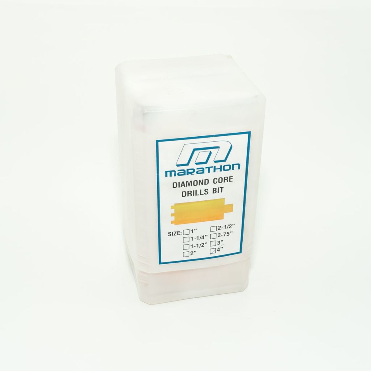 กระบอกเจาะคอนกรีต / กระบอกเจาะเพชร MARATHON ขนาด 4 นิ้ว (102mm) ก้าน SDS-PLUS ยาว 150 mm