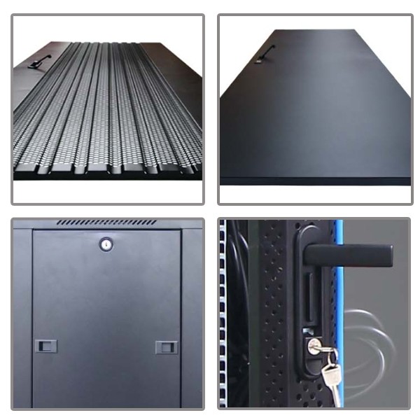 ขายถูก ตู้ Link CH-81142GW 19” Glass-Wave Server Rack 42U, (80x110x207cm.) Black *ส่งฟรีเขต กทม.และปริมณฑล