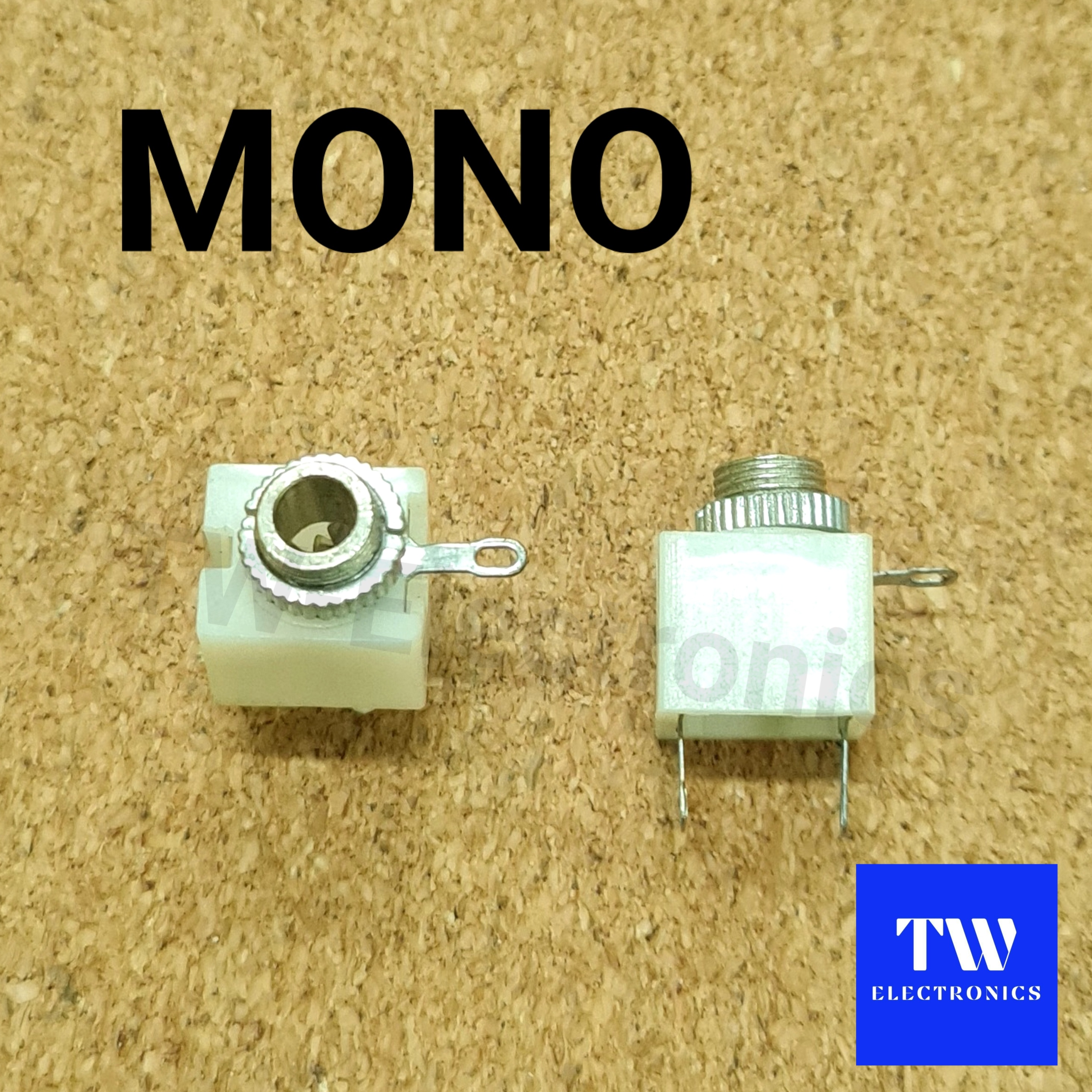 3.5mm mono ติดแท่น (สีขาว) / RMM02W