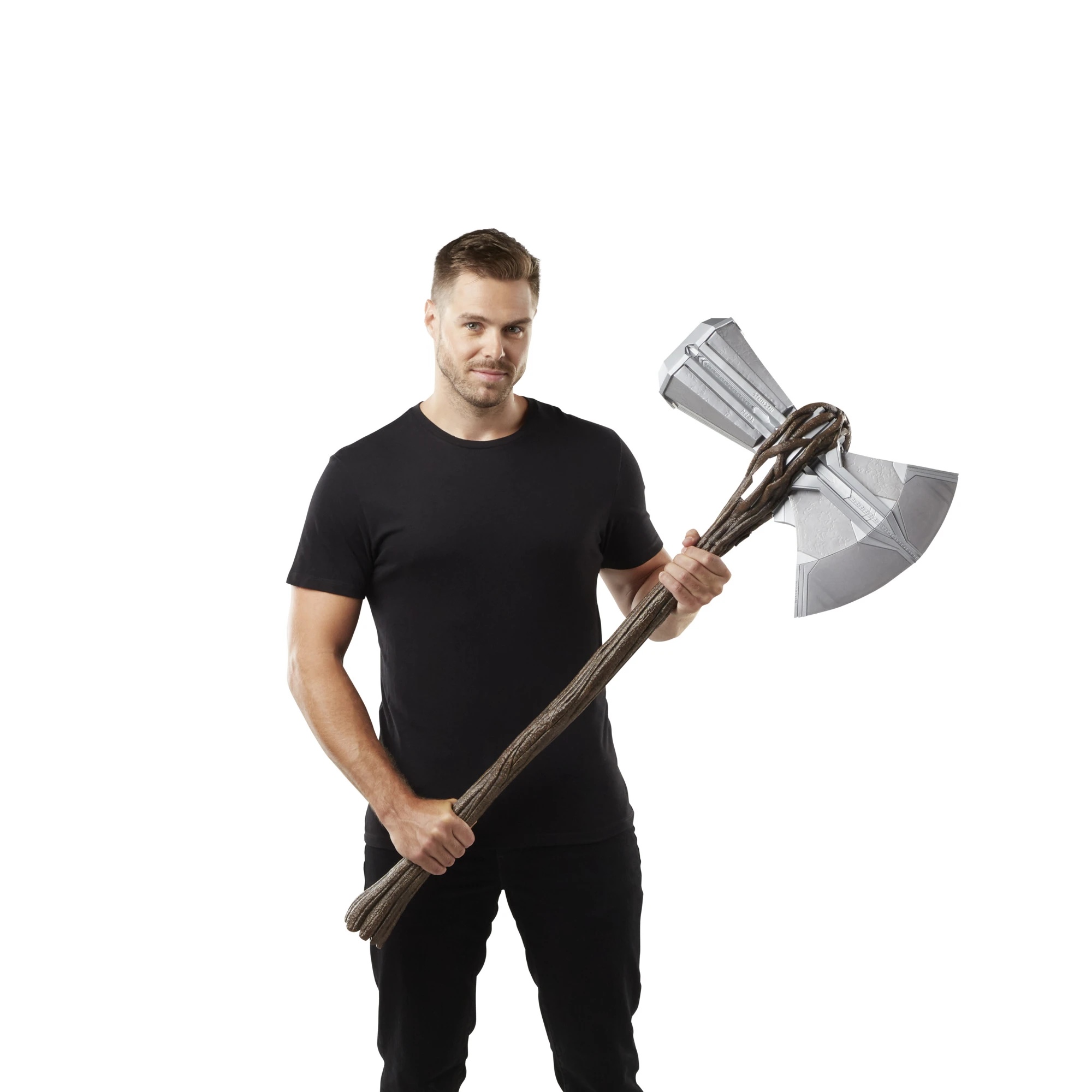 Hasbro Marvel Legends Avengers: Endgame Stormbreaker Electronic Axe Thor Gear 1:1 Scale ฮาสโบร มาร์เวล ลีเจนท์ อเวนเจอร์ส สตอร์มเบรคเกอร์ มีไฟ-เสียงซาวน์เอฟเฟ็ก ลิขสิทธิ์แท้