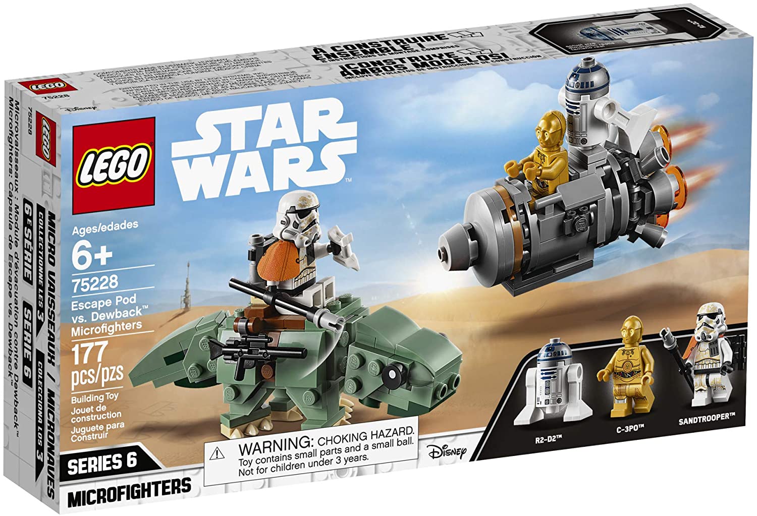 LEGO Star Wars : A New Hope Escape Pod vs Dewback Microfighters รุ่น 75228