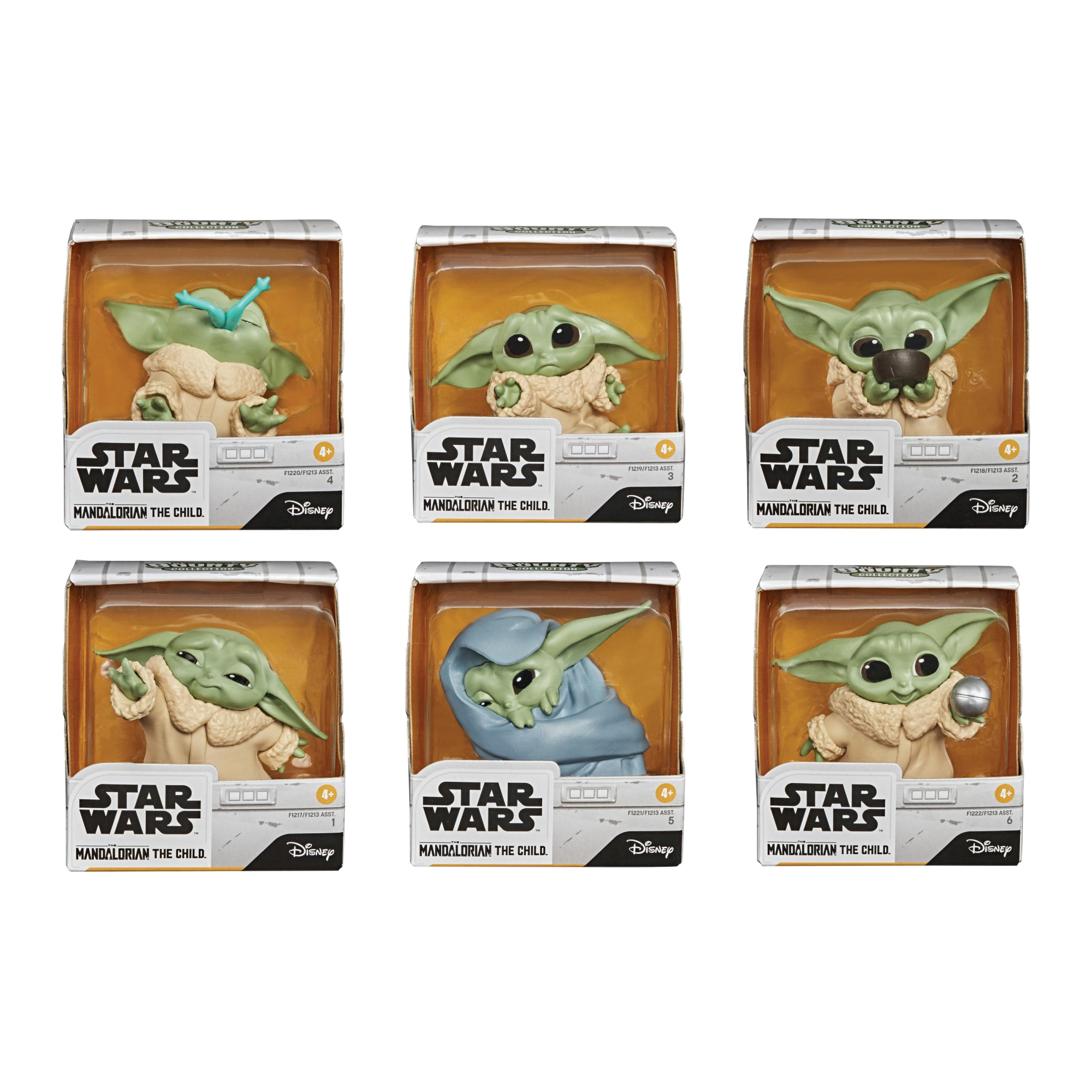 Hasbro Star Wars The Bounty Collection Series 1 The Mandalorian The Child Baby Yoda 2.25-Inch-Scale Figure ฮาสโบร สตาร์ วอร์ส แมนดาโรเลี่ยน หุ่นโมเดลฟิกเกอร์ เบบี้ โยดา ขนาด 2.25 นิ้ว ครบเซ็ต6ตัว ลิขสิทธิ์แท้