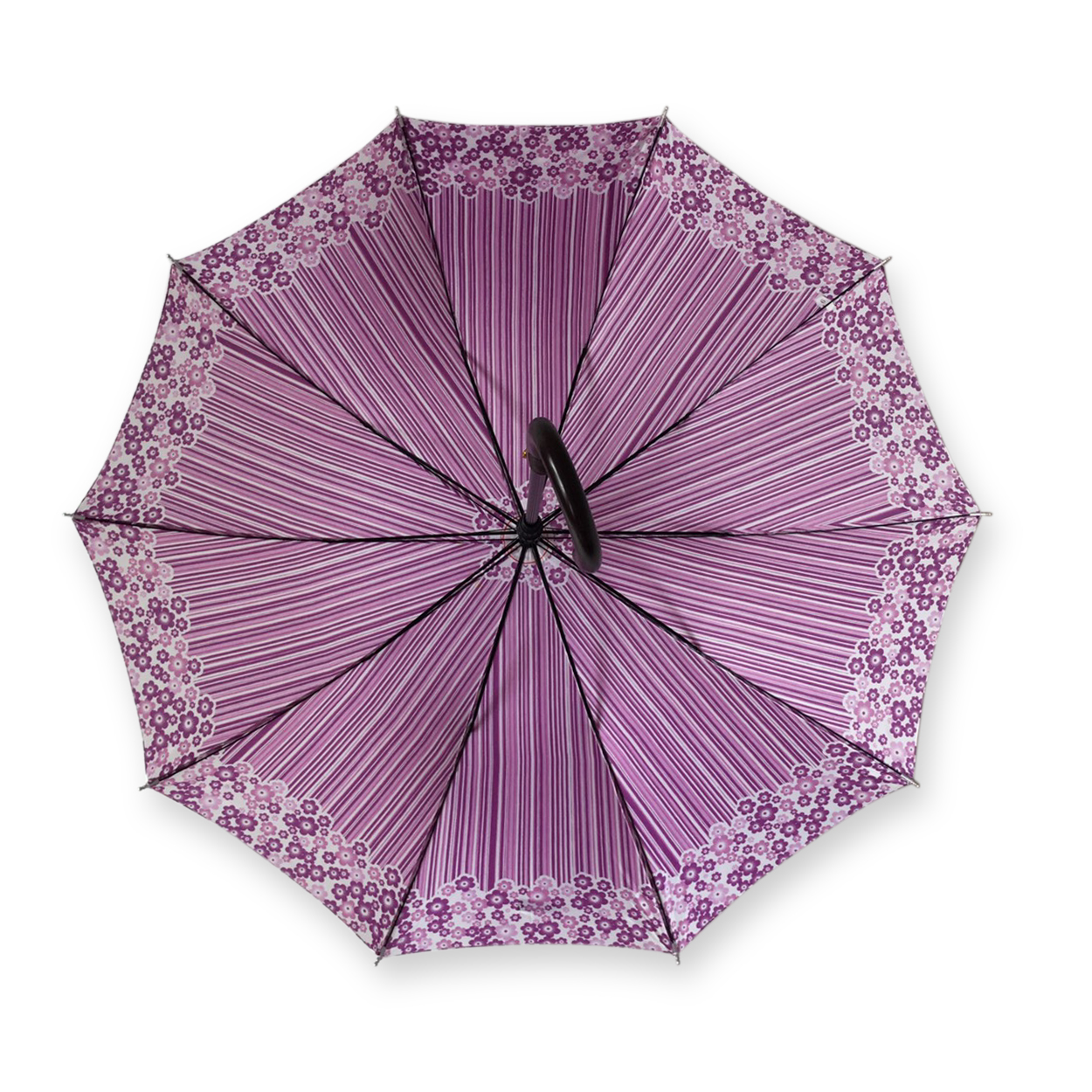 ร่มตอนเดียว22 8ก้านรหัสลายดอกไม้