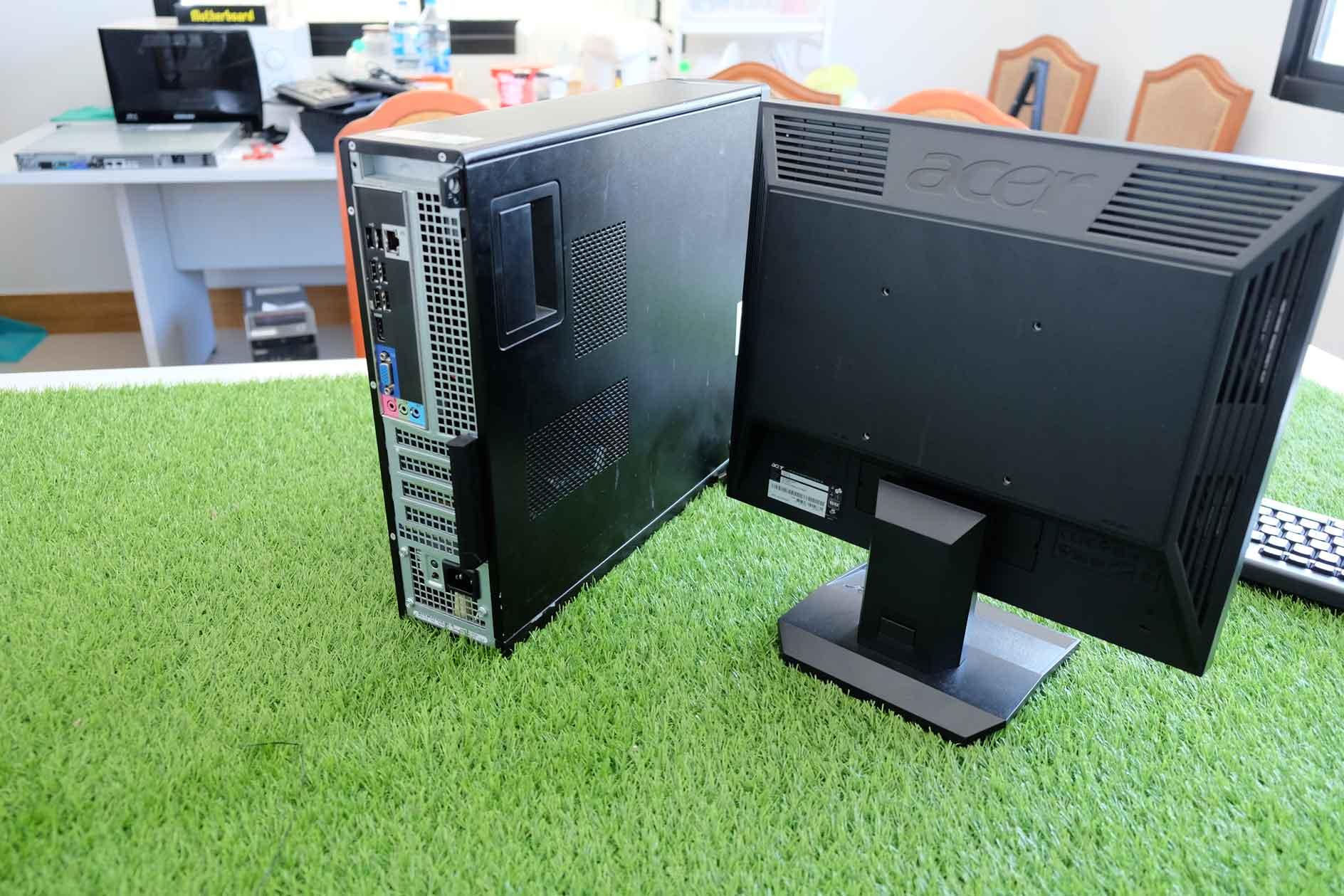 PC Dell optiplex 390 PC Dell optiplex 990 i3-2100 ram 4 GB HDD 320 GB ครบชุด พร้อมจอ 17 นิ้ว เม้าส์ คีร์บอร์ด usb wifi เครื่องเหมาะสำหรับทำงานออฟฟิต บัญชี ดูหนังฟังเพลง